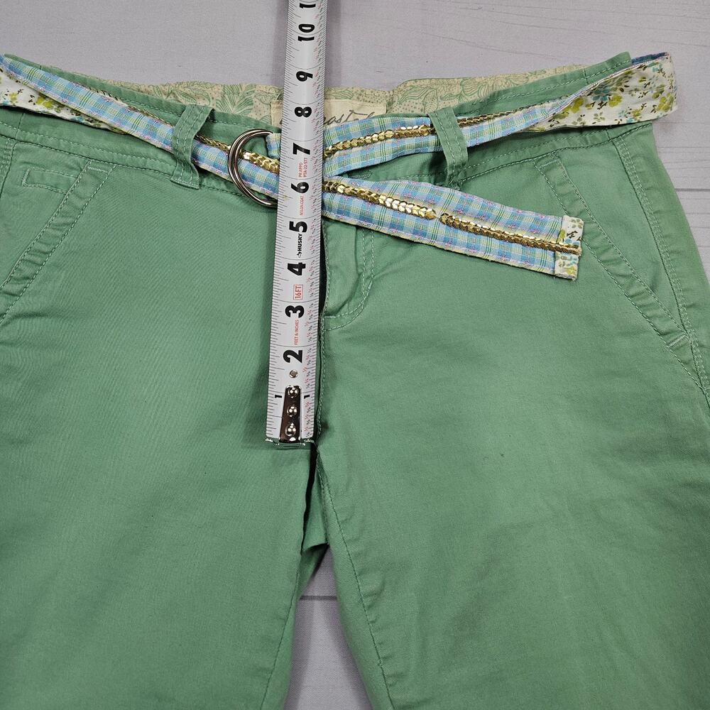 Y2k Aeropostale Bermuda Shorts Low-Rise Reversible Belt - Size 4 - Picture 7 of 8